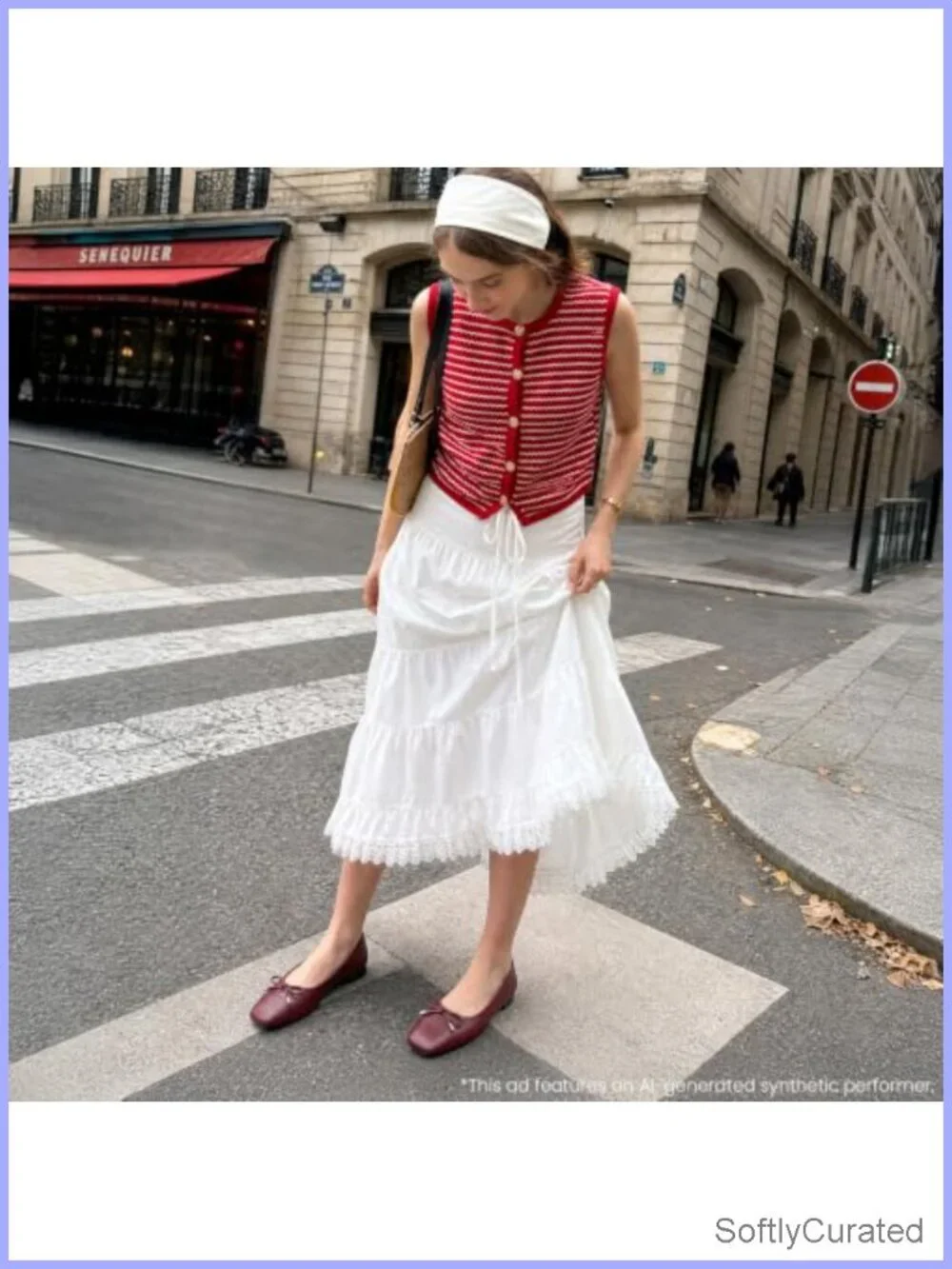 Ballet Flats with Arch Support Bow Square Toe Slip On Comfort